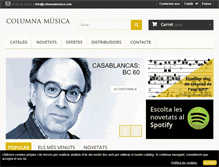 Tablet Screenshot of columnamusica.com